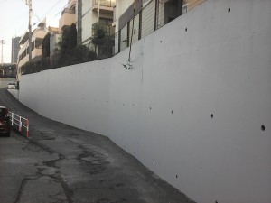 モンパレA・B・C棟　擁壁塗装工事 011